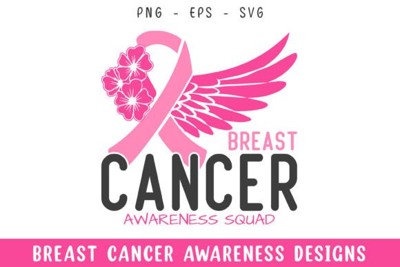 Breast Cancer Pink Ribbon Awareness Svg