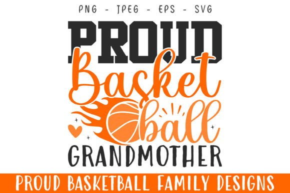 Proud Basketball Player Grandmother SVG