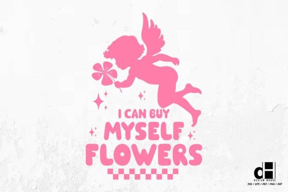 Single Valentines Day Cupid SVG PNG